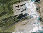 Tracciato percorso GPS su Cartina 3D Google